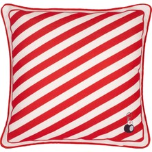 Gorgo Iruka Splendid Palas Stripe Kırmızı Kırlent 45 x 45 cm