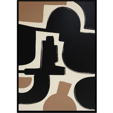 Klé Studio Pink And Black Shapes Kanvas Üzeri Akrilik El Yapımı Resim
