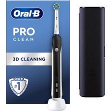 Oral-B Pro Clean Siyah Şarjlı Diş Fırçası + Seyahat Kabı