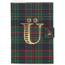 Aspen yeşil Ü Harfi Detaylı Defter