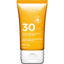 Clarins Paris Yüz Için SPF30 Nemlendirici Yüz Güneş Kremi 50 ml