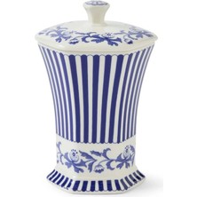 Spode Steccato Mini Mavi Beyaz Porselen Vazo