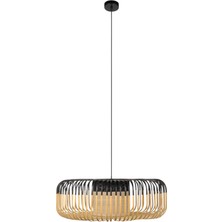 Bakara Collection Bamboo Siyah Sarkıt Avize Xl