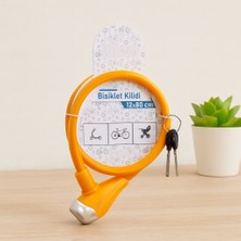 Gees Global Bisiklet Kilidi Anahtarlı Çelik Tel 12MM x 80CM