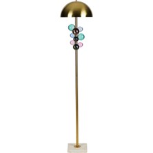 Bubble Mat Gold Soft Metal Gövdeli Lambader