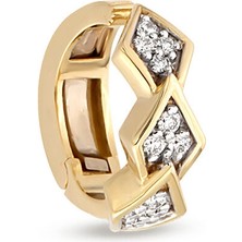 Rita Fine Jewelry Pathway 14 Ayar Altın Pırlantalı Kıkırdak Küpesi