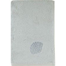 İrya Gri Sedef Bambu Biyeli Banyo Havlusu 70 x 140 cm