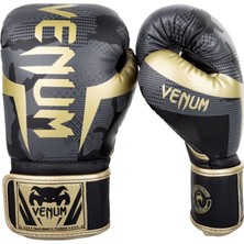 Venum Elite Camo Gold Deri Unisex Boks Eldiveni
