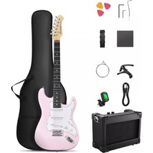 Schecter Donner Dst-80 St Elektro Gitar Seti (Pembe)