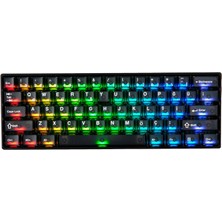 Akko Monsgeek FUN60 Max Black Hall Effect Glare Manyetik Switch 8k Hz Argb Hotswap Mekanik Gaming Klavye