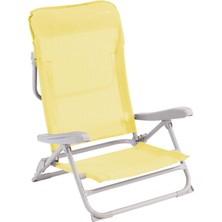 Outwell Seaford Sunburst Sarı 4 Pozisyonlu & Konforlu Katlanır Plaj Sandalyesi