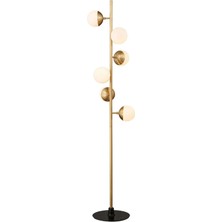 Tags Design Spiral Gold Tek Ayaklı Lambader