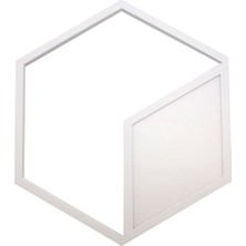 Bakara Collection Kubick Büyük Boy Alüminyum Beyaz Aplik