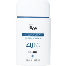 İsov Uv Block Cream SPF40+ Güneş Kremi 50 ml