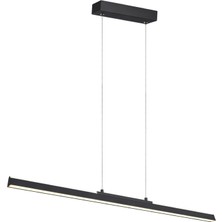 Bakara Collection Lineal Siyah Ledli Sarkıt Avize 91,5 cm
