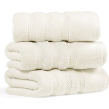 L’appartement Kinsey Aerocotton® Ivory Pamuklu Tekli Banyo Havlusu 70 x 140 cm