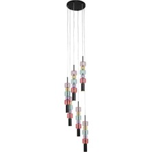 Kare Design Candy Bar Colore Renkli Cam Sarkıt Avize