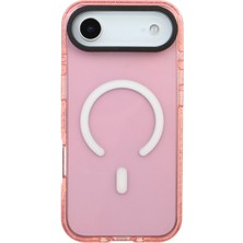 Deercase iPhone 17 Air Uyumlu Pembe Premium Darbe Emici Lüks Kamera Korumalı Magsafe Uyumlu Telefon Kılıfı