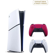 Sony Playstation 5 Slim Dijital Edition 825 GB SSD Oyun Konsolu + 2. Kırmızı Dualsense (Yeni Sürüm)