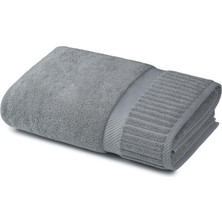 Azur.co Ritim Grey Mist Pamuklu Banyo Havlusu 75 x 140 cm