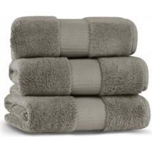 L’appartement Valencia Fibroluxe ® Warm Gray Bambu Tekli Yüz Havlusu 50 x 90 cm