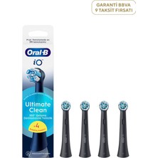 Oral-B Io Ultimate Clean Siyah 4'lü Diş Fırçası Yedek Başlığı