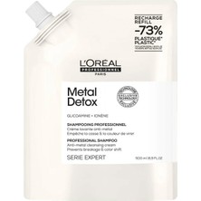 L'Oréal Professionnel Paris Serie Expert Metal Detox Renkli ve Açıcı ile Işlem Görmüş Saçlar Için Metal Karşıtı Arındırıcı Refil Şampuan 500 ml