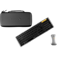 ProtoArc XKM01 Siyah Gümüş Kablosuz Türkçe Klavye Mouse Seti CP016850
