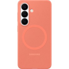 Samsung Galaxy S26 Mercan Silikon Magnet Telefon Kılıfı