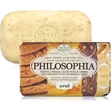 Nesti Dante Philosophia Scrub Arındırıcı ve Dengeleyici  Amber & Kırmızı Erik Özü Katı Sabun 250 gr