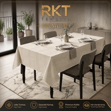 Kalın Dokulu Leke Tutmaz Masa Örtüsü