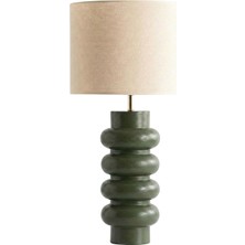 Pinot Interior Wavy Yeşil Ahşap Abajur