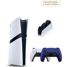 Sony Playstation 5 Pro 2tb Oyun Konsolu + 2. Ps5 Cobalt Blue + Ps5 Şarj Istasyonu
