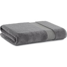 L’appartement Valencia Fibroluxe ® Dark Gray Bambu Tekli Banyo Havlusu 100 x 180 cm