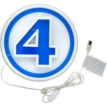 Paladone Fantastic 4 Duvara Monte Edilebilir LED Neon Işık