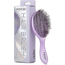 Fenda Profesyonel Nebula Purple 4 Pinli Geniş Başlık Mor Saç Fırçası