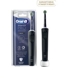 Oral-B D103 Vitality Pro Protect x Clean Siyah Şarjlı Diş Fırçası