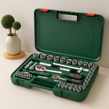 Gees Global 56 Parça Lokma Takımı (1/2" & 1/4") - Plastik Çantalı