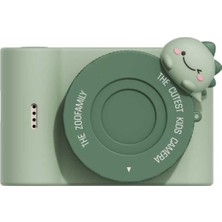 Zoo Family Dino Green C5 Çocuk Dijital Kamera ve Fotoğraf Makinesi