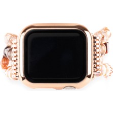 Gwelry Coral Stretchy 42/49 mm Apple Watch Uyumlu Kadın Akıllı Saat Kordon