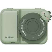 Zoo Family Dino Green P2 Çocuk Dijital Kamera ve Fotoğraf Makinesi