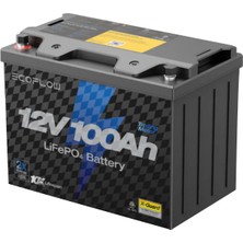 EcoFlow Lityum 12V 100AH Derin Döngülü Deniz Trolling Motoru Aküsü