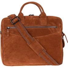 BloominBag Camel Still Taba Süet Deri 13-14" MacBook Laptop Çantası