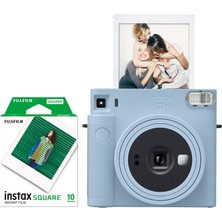 Fujifilm Instax Sq1 Buz Mavi Fotoğraf Makinesi + 10'lu Kare Film