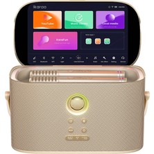 Ikarao Partybox Shell S2 140W 8" Dahili Tablet 2 Kablosuz Mikrofon Karaoke Bluetooth Hoparlör Seti