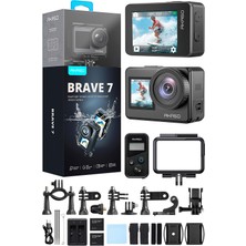 Akaso Brave 7 4K Aksiyon Kamera ve Süper Aksesuar Seti