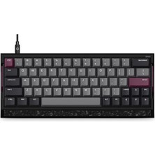 Iqunix EV63 Dark Purple %60 Magnetic x Pro Manyetik Switch 8k Hz Hall Effect Hotswap Rgb Ingilizce Mekanik Gaming Klavye