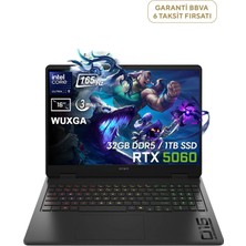 HP Omen Slim 16-AN0000NT Intel Core Ultra 9-285H 32GB Ram Ddr5 1tb SSD Rtx 5060 8gb 16" Wuxga 165Hz 3ms IPS Freedos Gaming Laptop BQ3Z2EA