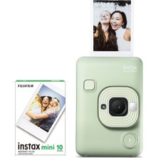 Fujifilm Instax Mini Liplay Hybrid Matcha Green Fotoğraf Makinesi + 10'lu Film Seti
