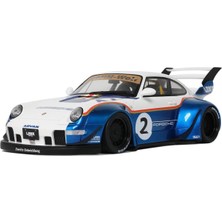 GT Spirit 1:18 2004 Porsche 911 993 Rwb Liberty Walk #2 Racing Model Araba